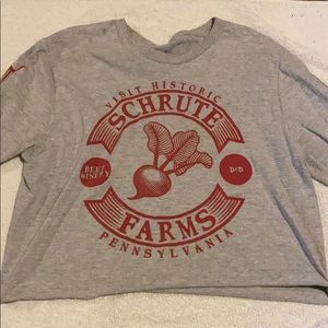 Grey Schrute Farms Crop Top